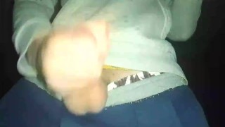 Beautiful white man masturbating solo muscular penis