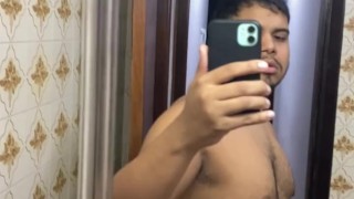 Latino boy showing off his bored and horny penis