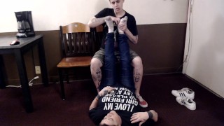 Adidas Superstar Socks Foot Worshipping Anna's feet