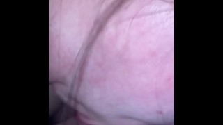 Sucking daddy’s cock durning a football game.