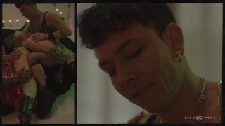 3 Different Angles of GANGBANG BLISS - Slimthick Brunette Feeds Her Wet Pussy With Multipe Cocks
