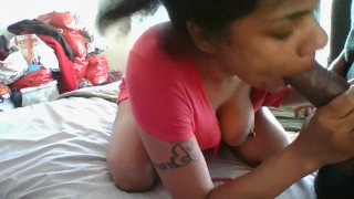 MOST BEAUTIFUL EBONY SUPER MODEL BLOW JOB BIGGETS DICK