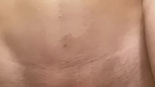 morning routine with a boner, shaving my groin
