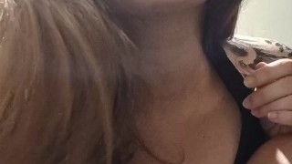 Trying clothes and masturbating