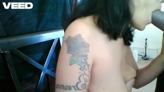 SUCKS A MANS DINGO HUGE COCK SUCK CUM SHOT TITS