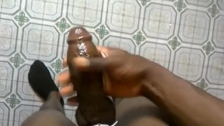 LOUD MOANING BOY -- WITH MONSTER BLACK COCK