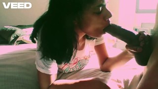 SKINNY MIDGET EBONY BROWN INDIAN INDIA BLOW JOB BBC SUCK AND SWALLOW