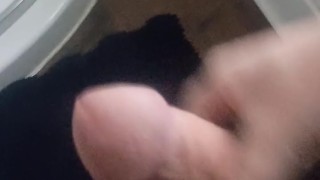 Jerkin in the bathroom