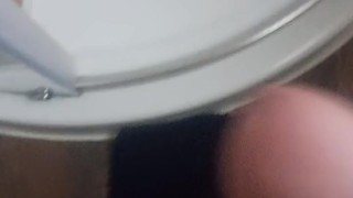 Jerkin in the bathroom