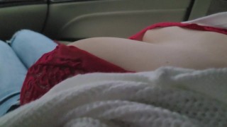 Touching Big Tits Hot Babe in Sexy Lingerie
