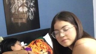 I masturbate and fuck my girlfriend until she has an orgasm.
