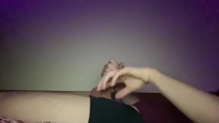 jerked off and showed his feet
