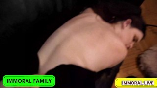 TAYLEE WOOD LICKS STEPDAD & STEPSON'S SPERM FROM CHOCOLATE BAR – IMMORAL FAMILY 4K