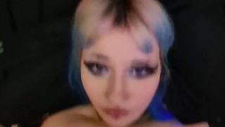 18 Year Old Goth Gets Pounded And Covered In Cum - RoseLunar