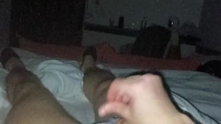 shoot of cumming all over the bed!