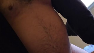 Hairy bear fucks me bareback and fills my ass with his cum