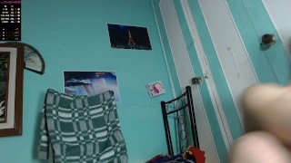 Huge cum load over Davids hair