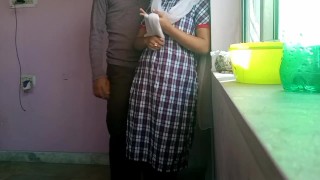 College girl and tution teacher doing fucking when no one in room