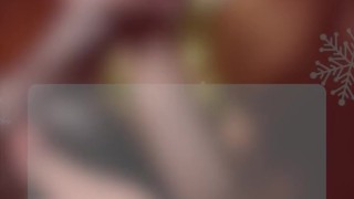 Latina Wife Sucks BBC by the Christmas Tree | POV