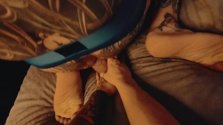 Full scene - anal fisting and huge dildo riding like the whore I am