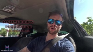 FRENCH VLOG : Steamy Forest Hookup with a Hiker Raw Blowjob and cum eating Passion Maxime Horns