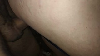 The couple had sex starting with a blowjob and a huge cumshot in the pussy with sperm leaking into t