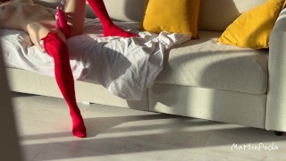 I was spying on my roommate, but she noticed me!