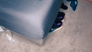 Me clearing out the stress with slow motion cum shot