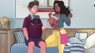 My Best Friend's Mom Suck My Dick in Under the kitchen Table . Sex Note Mr. White All Sex Animation