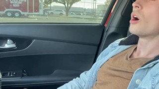 Masturbating In A Car, Hot Aunt Peeks At Me And We Stare At Each Other While Climaxing ♥