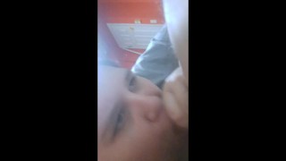 Watch hubby cum in my mouth