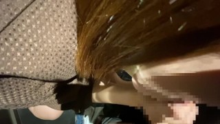 トイレでオナニー中に撮影者が勃ってしまったのでフェラしちゃいました/オナニー/フェラ/素人/日本人/カップル/陰毛