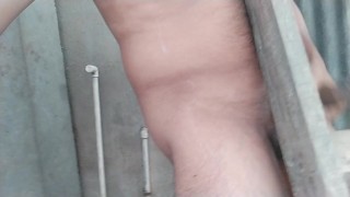 A Lone Abandoned Construction Place Made Me Horny, Masturbating And Moan Together & Begging For Cum