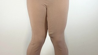 Massive cock hands free cumshot in pants