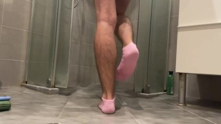 Masturbation in Pink Socks