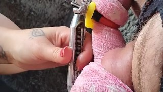 Cock conditioning stretching and twisting