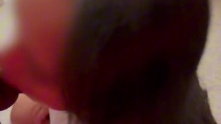 Asian gf sucks cock then gets fucked against the window