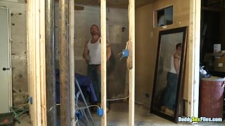 Horny Hunk Watches Himself In The Mirror As He Wanks Alone