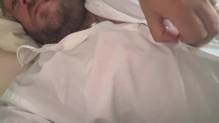 Daddy talks dirty with fat throbbing cock leaking precum