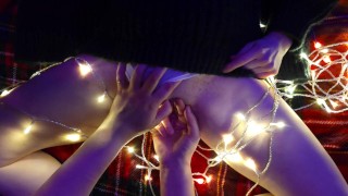 Cozy Christmas Eve fun for sweet Daisy | gentle lesbians