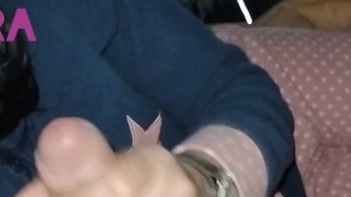 ARONCORA MY STEP MOM DRINK CUM HANDJOB AND BLOWJOB