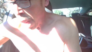 People and traffic in background, RISKY EXHIBITIONISM