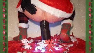 Christmas femboy anally destroyed by black monster.(Cutler X Mr Hankey's toy)