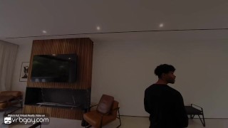VRB Gay: Your Black Boyfriend Rides Big Dick and Bangs You Bareback in Your Future Bedroom | HD Porn