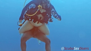 We take her bikini bottom off for some fun at the bottom of the sea!