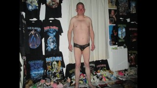 My body with sexy string male and female with one testicle