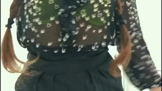 Just a cute and naughty secretary making some extra shift to get her compensation for new year