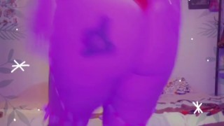 Naughty horny milf Santa baby topless dancing