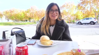 Big butt Latina Megan Love has a threesome with 2 BIG COCKS!