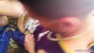 Cute 18yr MASSIVE COCK - CUM DUMP fucked outdoors by strangers then I load him
